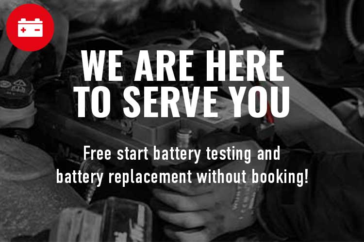 Car battery service, free battery testing