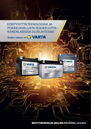 Varta - Moottoripyöräakku -esite