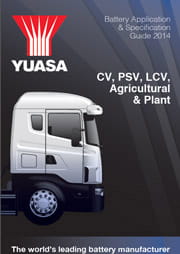 Yuasa hyötyajoneuvoakku -esite