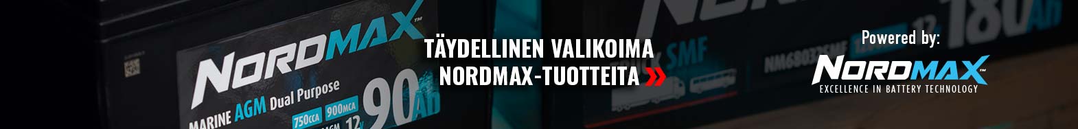 Laadukkaat akkutuotteet meiltä, Nordmax laatuakku