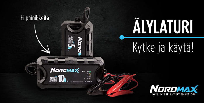 Nordmax akut pohjolan oloihin, laadukkaat akkulaturit