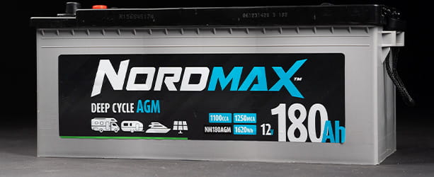 Nordmax asuntovaunu akku