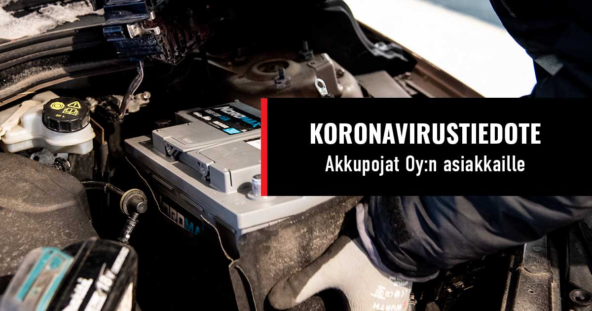 Akkupoikien koronatiedote