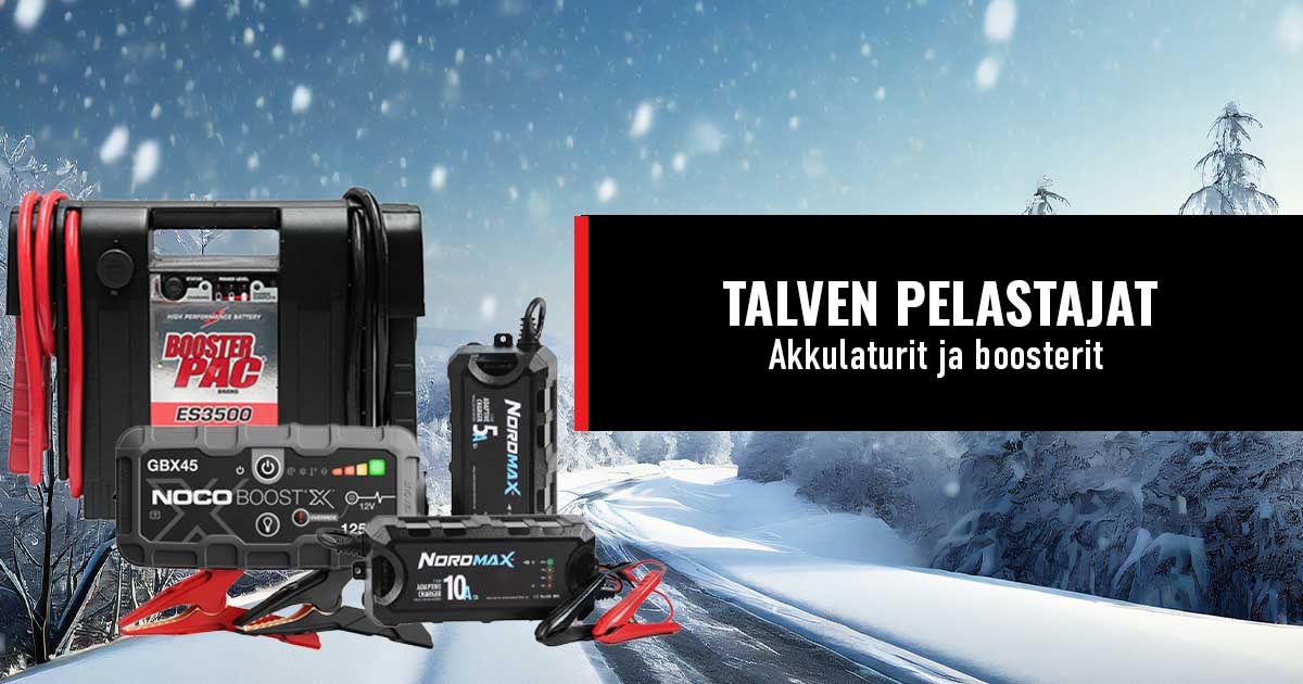 akkulaturit ja boosterit