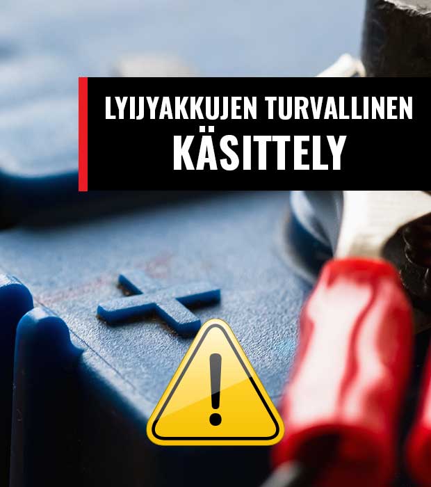 Lyijyakkujen turvallinen käsittely, lyijyakut. Lyijyakku ohje.