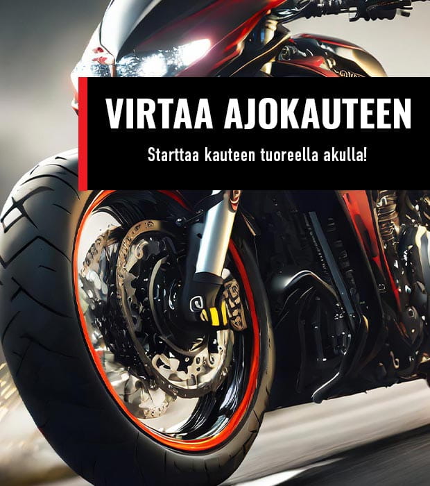 moottoripyörä akut agm, litium