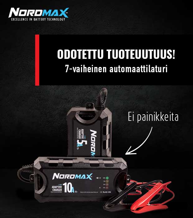 Tuoteuutuus - Nordmax laturi