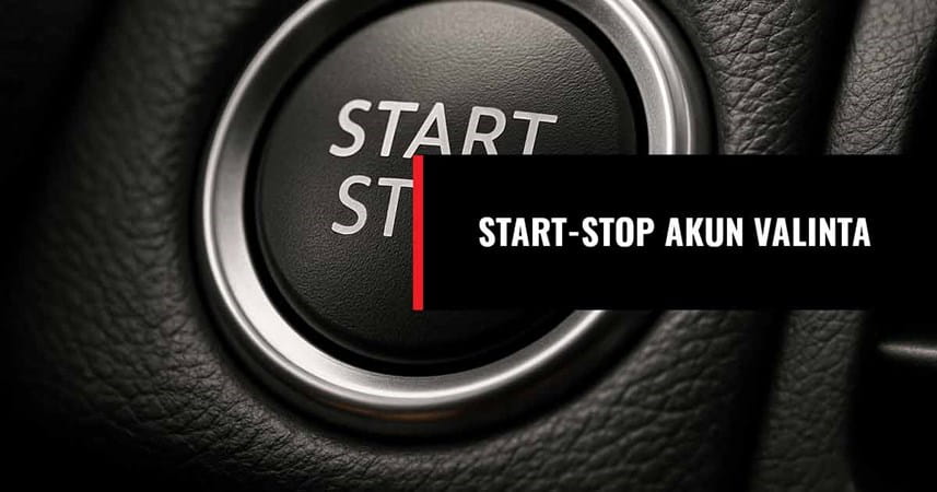 Start-Stop-auton akku – EFB vai AGM? 