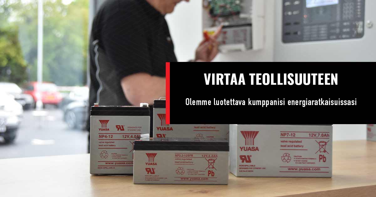 teollisuusakut, paikallisakut, akkuratkaisut yrityksille