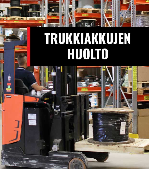 Trukkiakut, trukkiakkujen huolto, akku trukkiin, akkupojat trukki