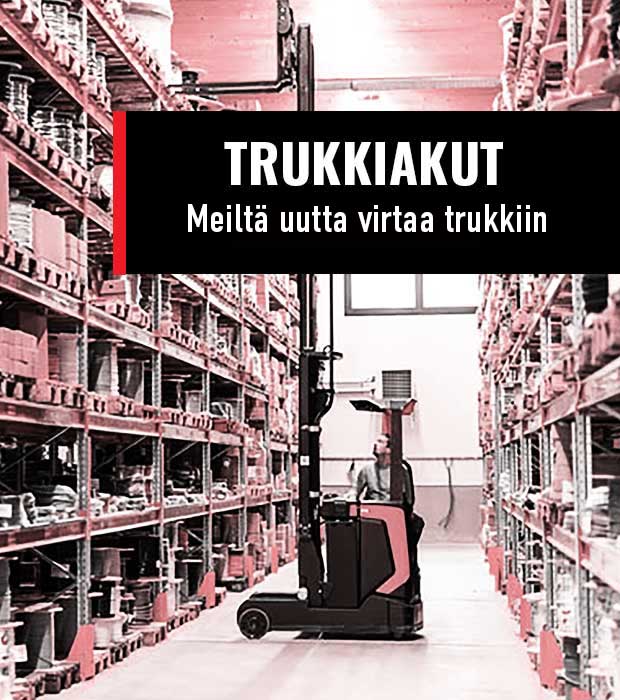 trukkiakut ja kennot meiltä