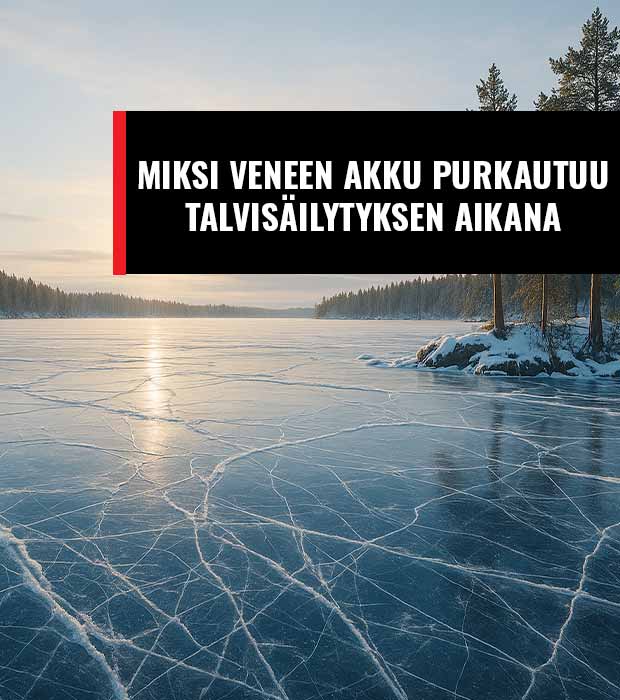Veneakun talvisäilytys – miksi akku purkautuu ja miten estät sen 