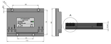 DC/DC-muunnin, Ei galvaanista erotusta, mittakuva