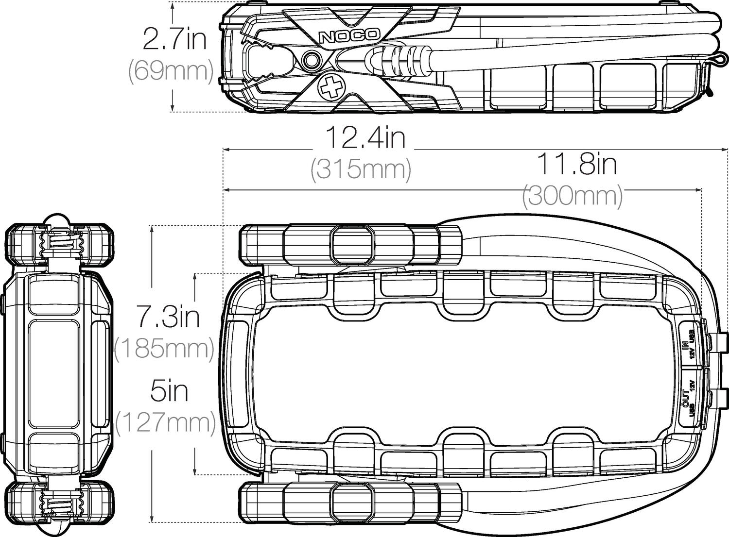 Dimensional drawings & connection diagrams