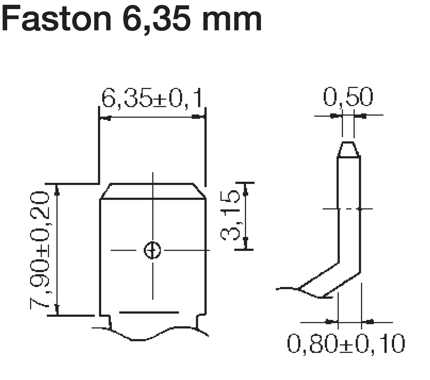 Kiinnitys 6,35 mm, akku