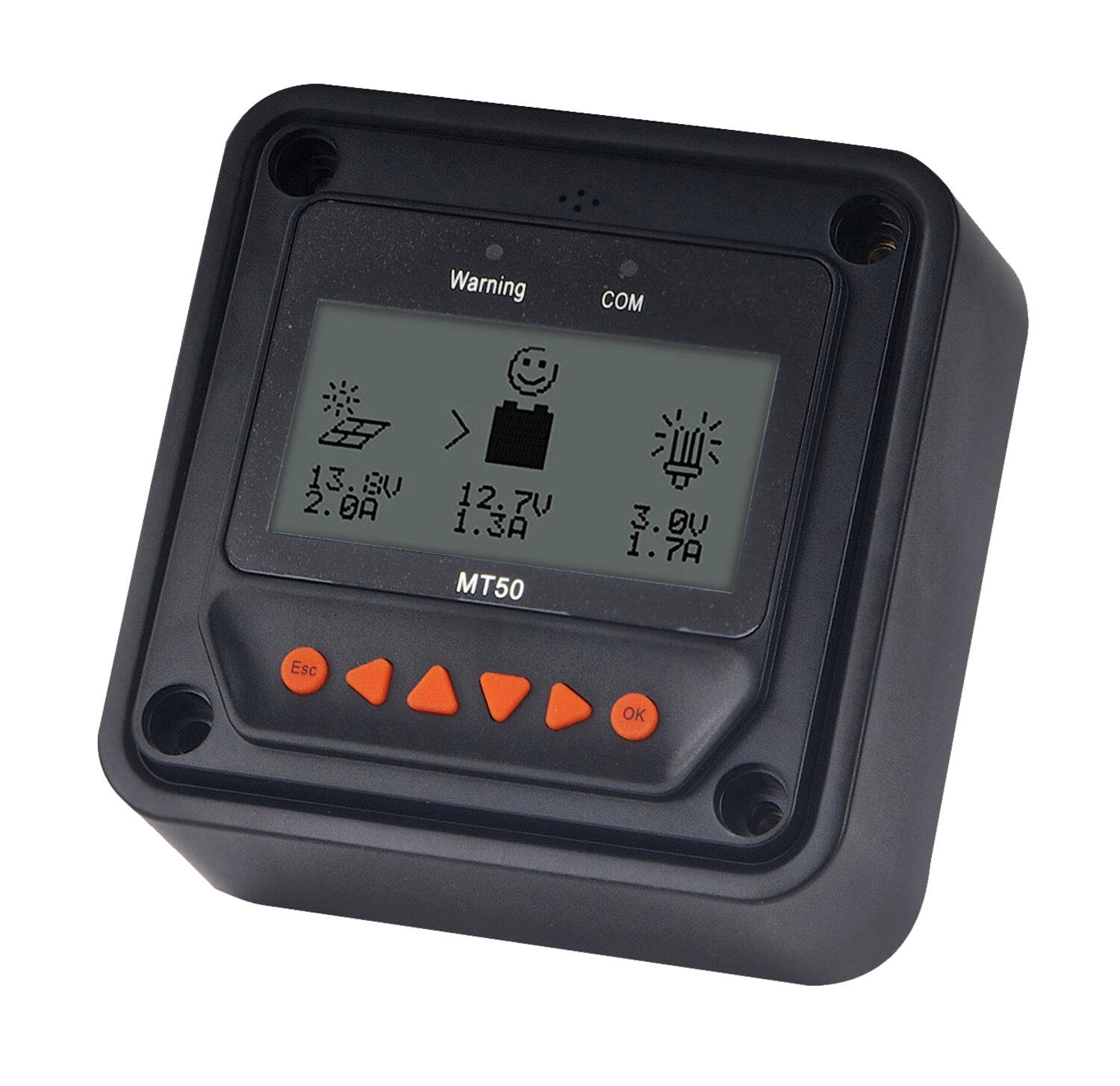 LCD-näyttö Epever-lataussäätimiin