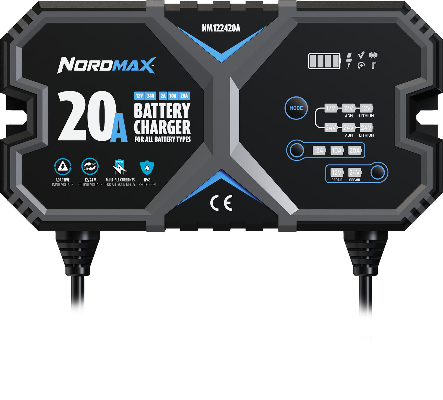 Smart Charger 12/24V 20A Nordmax