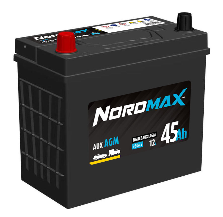 NORDMAX 12V/45Ah TE 3 AGM