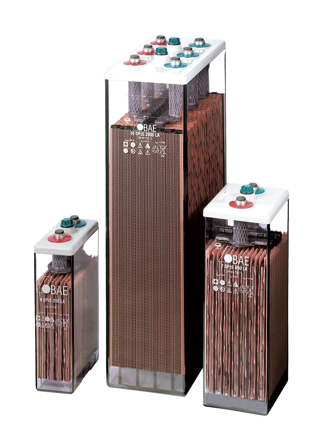 OPzS Avoin putkilevyakku kenno