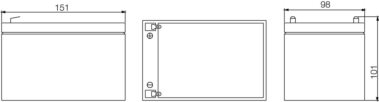 Paikallisakku 10 vuotta 12 V 12 Ah