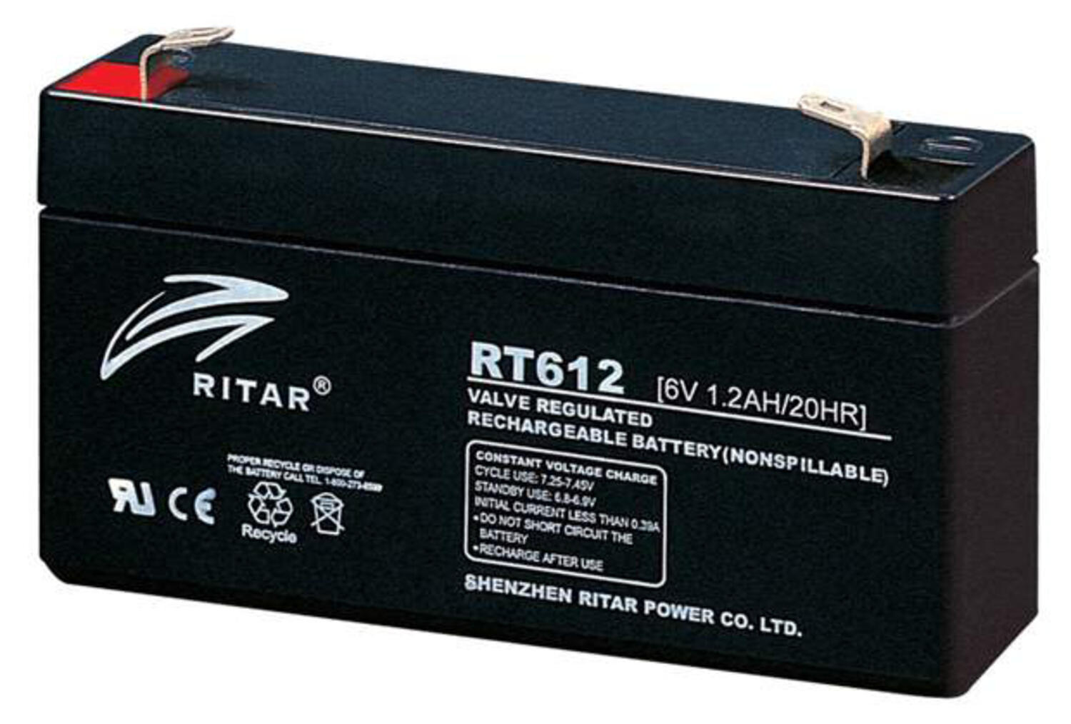 Paikallisakku 5 vuotta 6 V 1,2 Ah