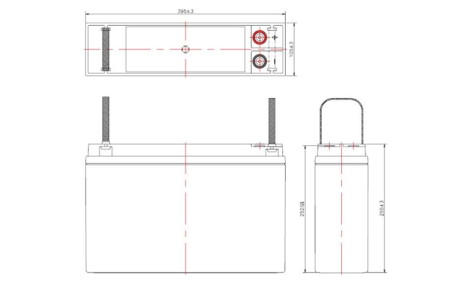 Yuasa Päätynapa-akku 12 V 90 Ah