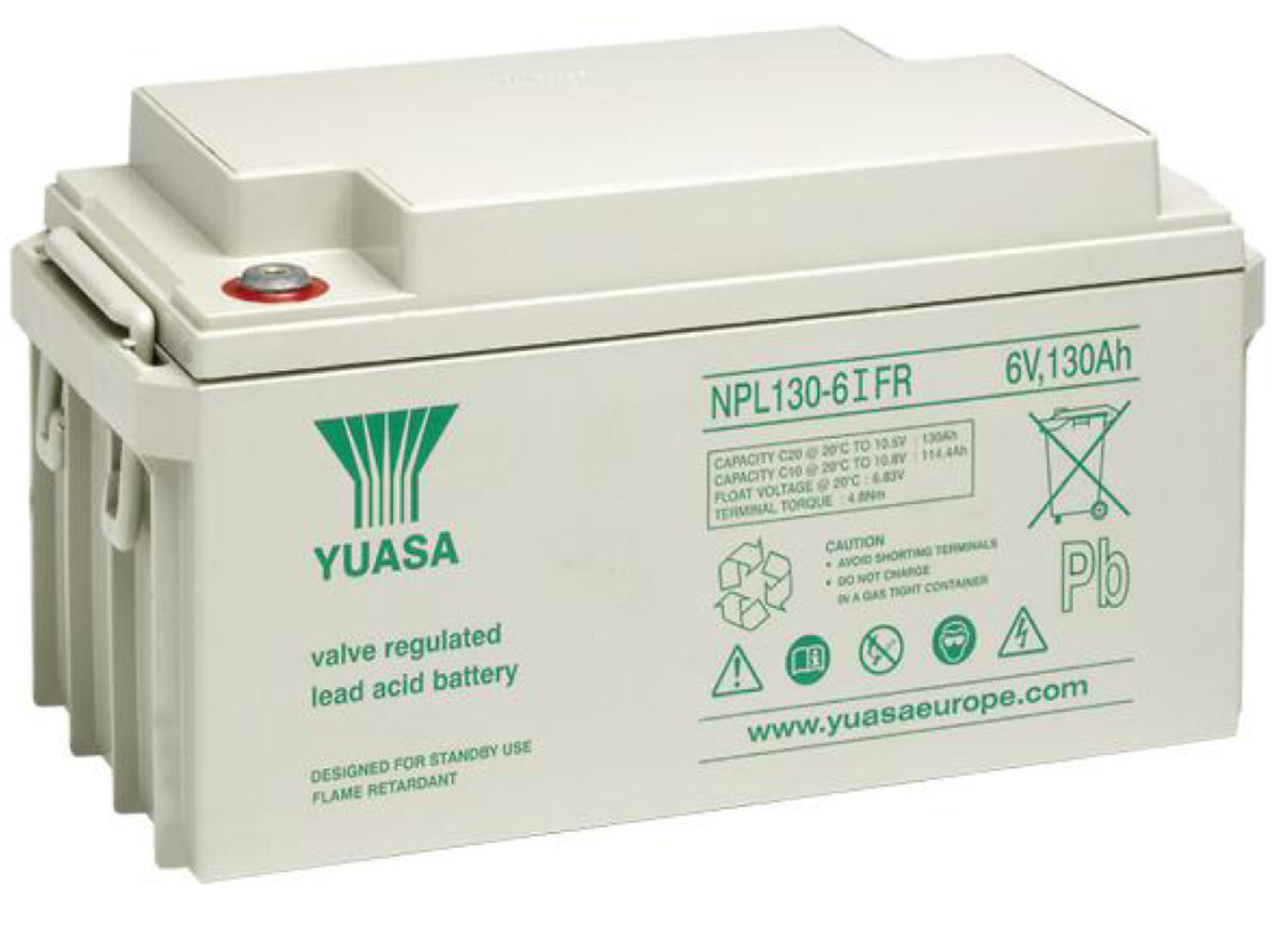 Yuasa Paikallisakku 6 V 130 Ah