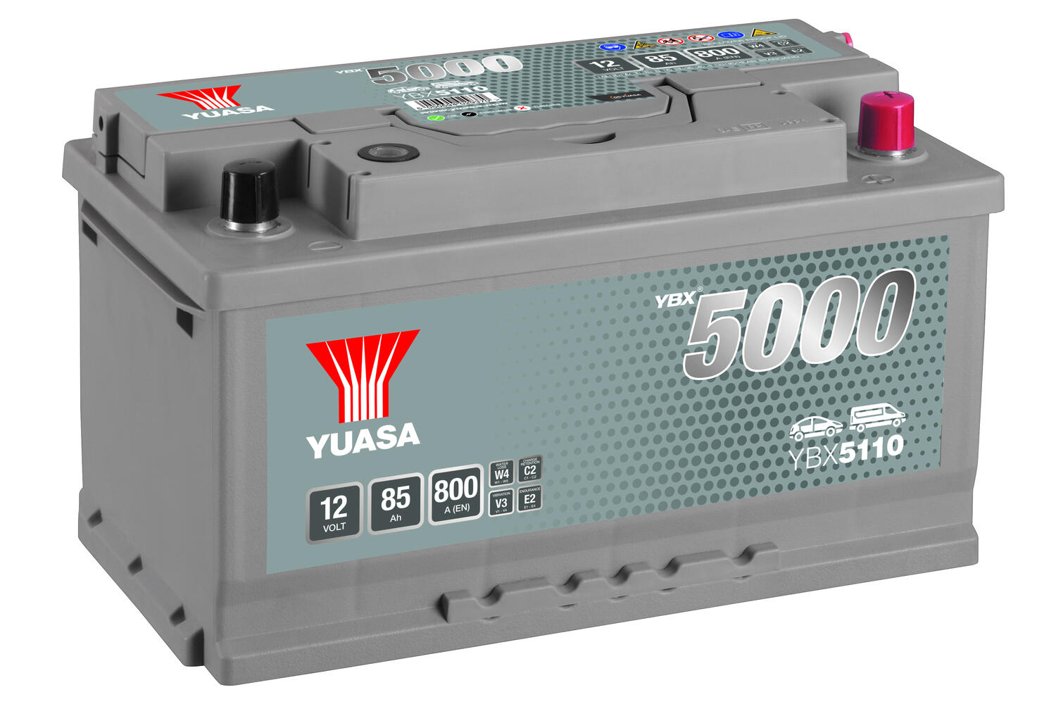 Yuasa YBX5110 Käynnistysakku 12 V 85 Ah 800CCA